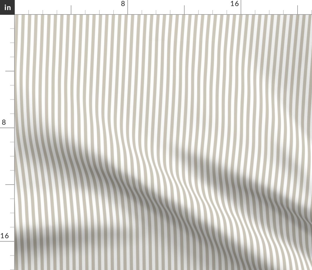 Candy Stripe Revere Pewter on White