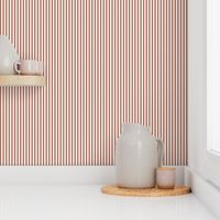 Candy Stripe Terracotta on Cream