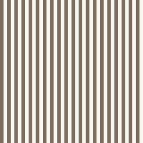 Candy Stripe Whitall Brown on Cream