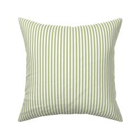 Candy Stripe Light Green on White