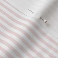 Candy Stripe Soft Petal Pink on White