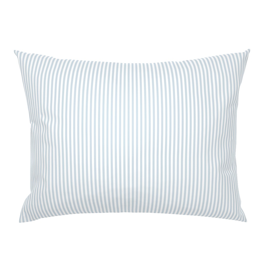 Candy Stripe Soft Blue on White