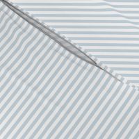 Candy Stripe Soft Blue on White