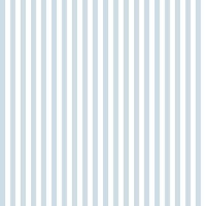 Candy Stripe Soft Blue on White