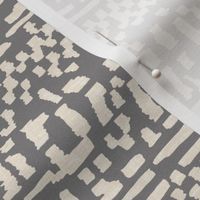 Boho Geometric Vintage Linen Grey_Iveta Abolina