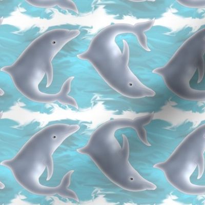 Somersaulting Porpoise Dolphin Stripe