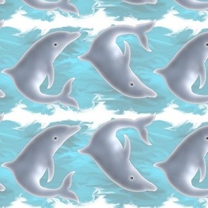 Somersaulting Porpoise Dolphin Stripe