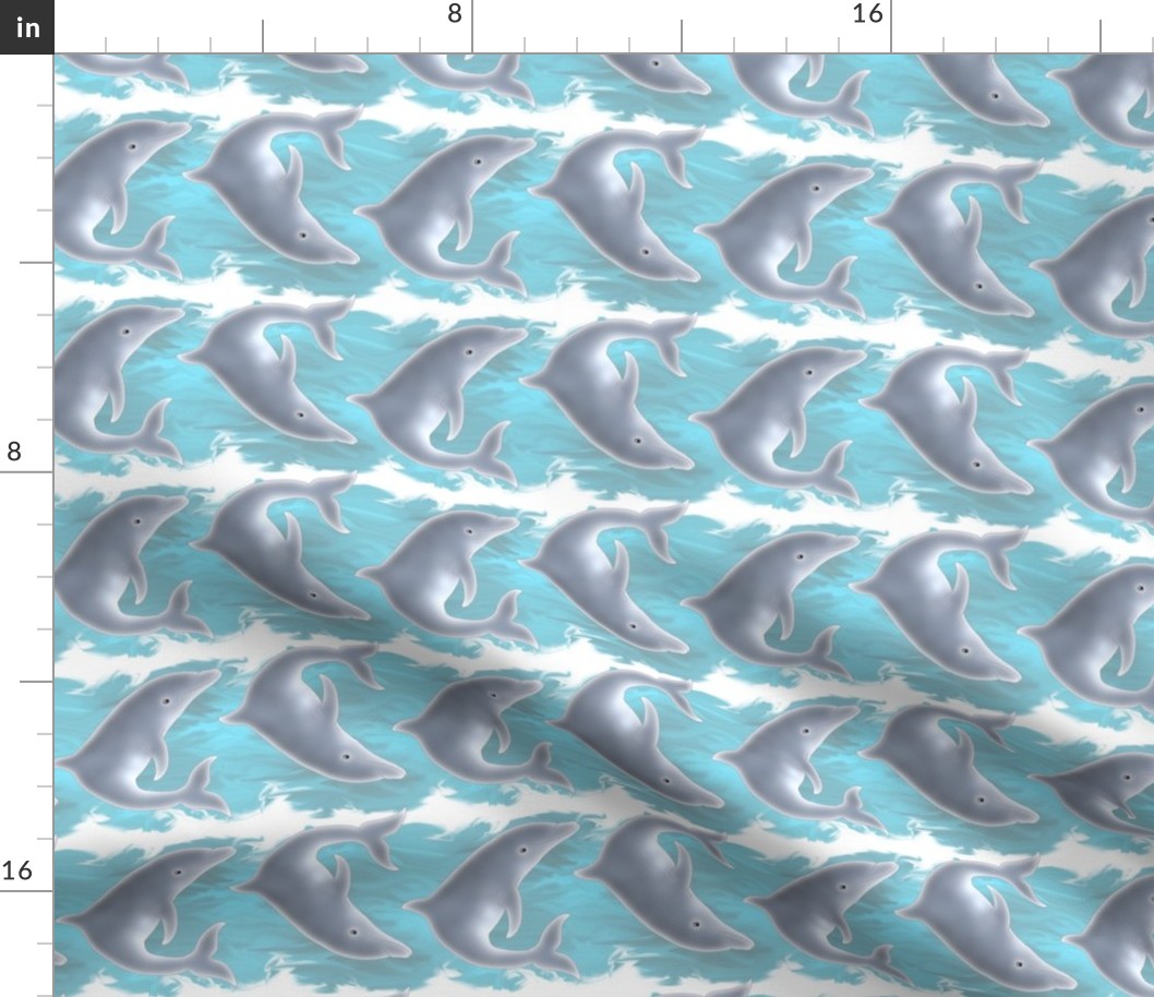 Somersaulting Porpoise Dolphin Stripe
