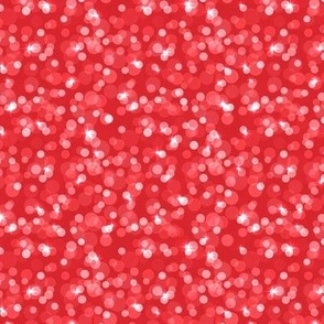 Small Sparkly Bokeh Pattern - Fiery Red Color
