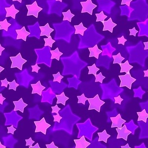 Starry Bokeh Pattern - Royal Purple Color