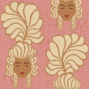 Rococo Lady, Pink and Ivory, Medium