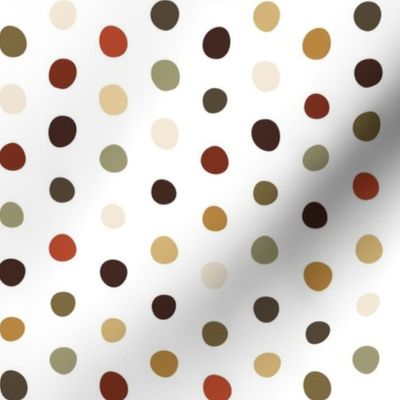 roycroft crooked dots on white - dots fabric