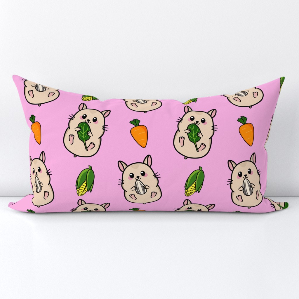 Snacking Hamster Pink Large