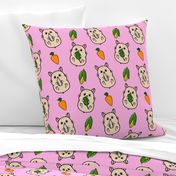 Snacking Hamster Pink Large