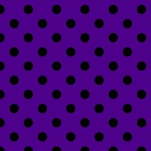 Polka Dot Pattern - Royal Purple and Black