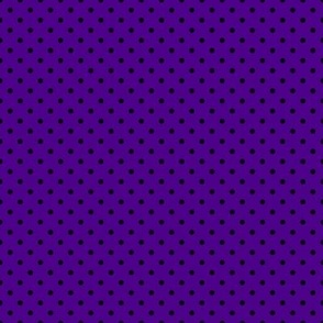 Tiny Polka Dot Pattern - Royal Purple and Black