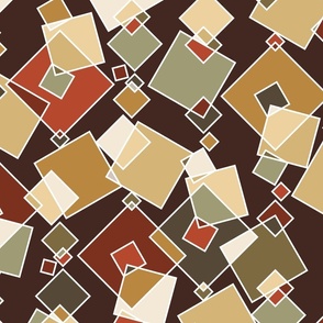 flying squares - roycroft geometric dream - geometric fabric