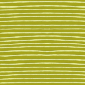 fine veggie stripes // green // large scale