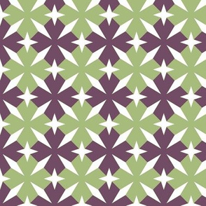 Geo (plum & sage)