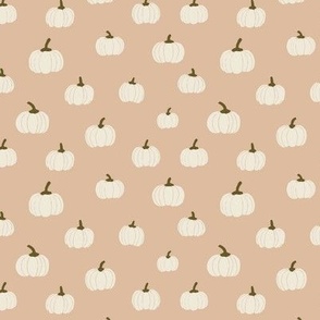 White Pumpkins Fabric, Wallpaper and Home Decor | Spoonflower