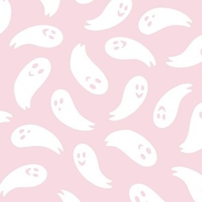 Large Happy Ghosts Halloween Blush Pink