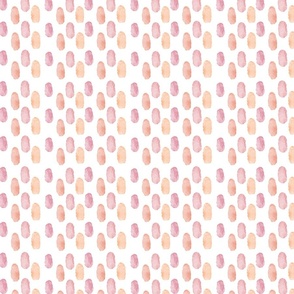 Pink and orange watercolor dots
