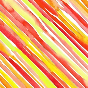 Watercolor tropical stripes