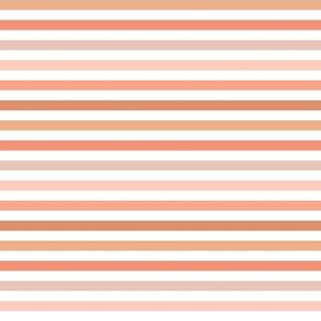 Boho Small Stripes in Orange Peach Pink Fall Halloween