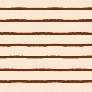 Rust Wavy Stripes