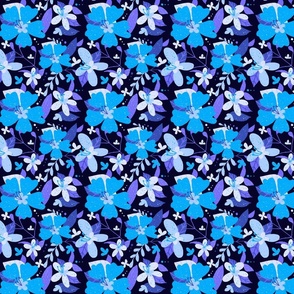 Blue Floral Pattern 