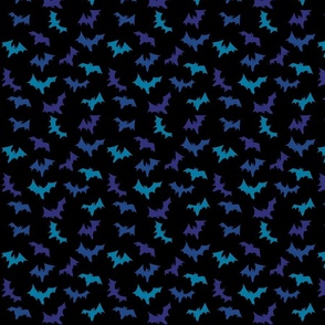 Halloween Bats - Blue 