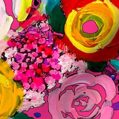 Les Fleurs // Hot Pink ((Large Scale))