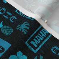 Hawaiian Repeating Pattern Teal