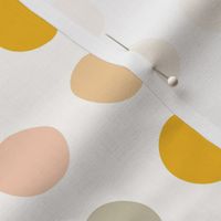 Multicolor spot large scale pastel gold pink by Pippa Shaw