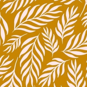 Ferns in Blush on Gold - Large