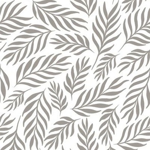 Ferns in Soothing Taupe - Medium