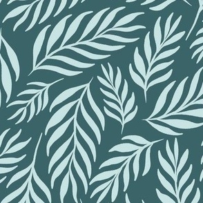 Ferns in Pine and Mint - Large