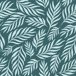 Ferns in Pine and Mint - Medium