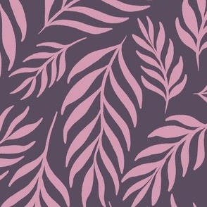 Ferns in Soft Purple - Extra Large