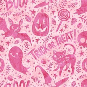 Spooky Cute Halloween Pastel Pink