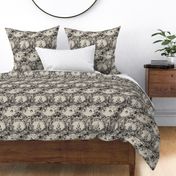 Christmas at the Orchard Toile Dark Brown Small