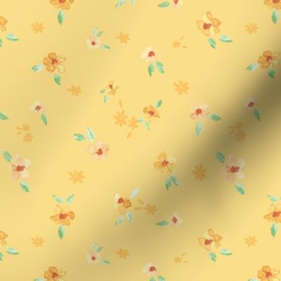fall floral smal lwildflowers yellow-01
