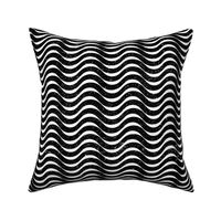 Black and White Op Art Lines (horizontal)