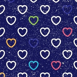  Hearts on Navy