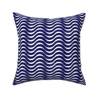 Navy and White Op Art Lines (horizontal)