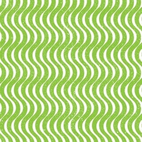 Green and White Op Art Lines 