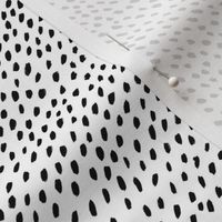 Black and white speckles print