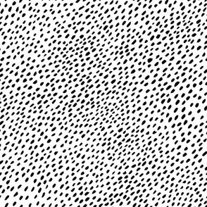 Black and white speckles print