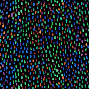 BluePaint Spots on Black