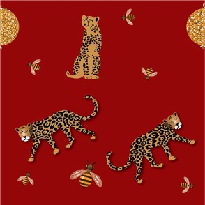 Gold Animal Kingdom in Red